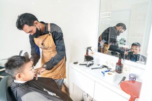Serambi MyPertamina Siapkan Barbershop Gratis untuk Pemudik