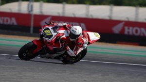Mohammad Adenanta Putra raih podium pertama di ARRC Malaysia 2025 kelas SS600. (Arsip AHRT)