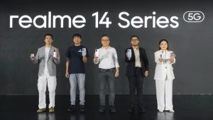 Realme meluncurkan ponsel mid-range terbaru mereka, Realme 14 Series 5G, yang diklaim memiliki performa terbaik di kelasnya. (Foto: Realme)