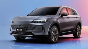 Mobil listrik pertama Polytron, G3+, meluncur pada Selasa (6/5/2025). (Polytron)