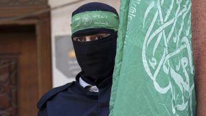 Potret sayap bersenjata Hamas, Brigade Al Qassam (dok. AP/Adel Hana)