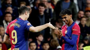 Barcelona menjuarai Liga Spanyol 2024/2025 usai tekuk Espanyol di pertandingan lanjutan La Liga di Stadion RCDE, Cornella de Llobregat, Jumat (16/5) dini hari.