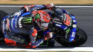 Fabio Quartararo jadi yang tercepat saat practice MotoGP Belanda 2025.