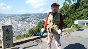 Foto: Reizo, berusia 97 tahun setiap hari dengan berjalan-jalan di sekitar Osaka.